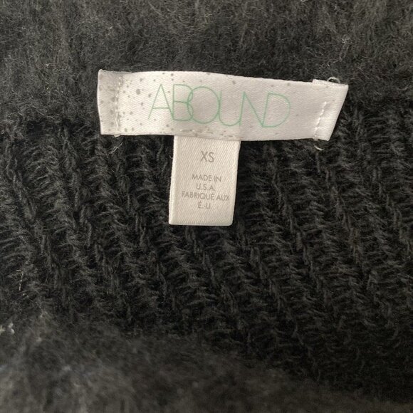 Abound Sweater Shag Pullover Cropped Multicolored Womens Size XS Stripes - Picture 2 of 8